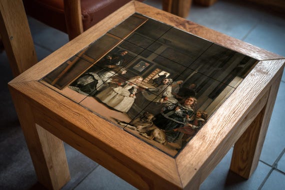 Mural de azulejos cerámicos de Las Meninas