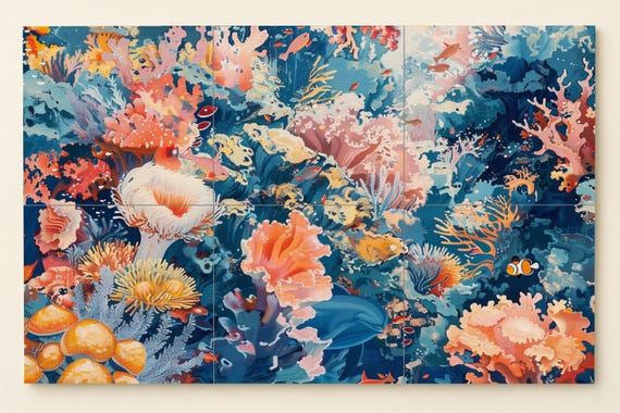 Mural de arrecife de coral — vista 3
