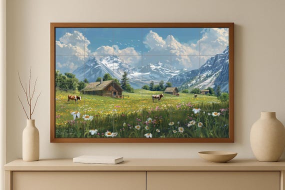 Mural del valle de Zermatt — vista 2