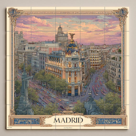 Mural de azulejos de Madrid — vista 3