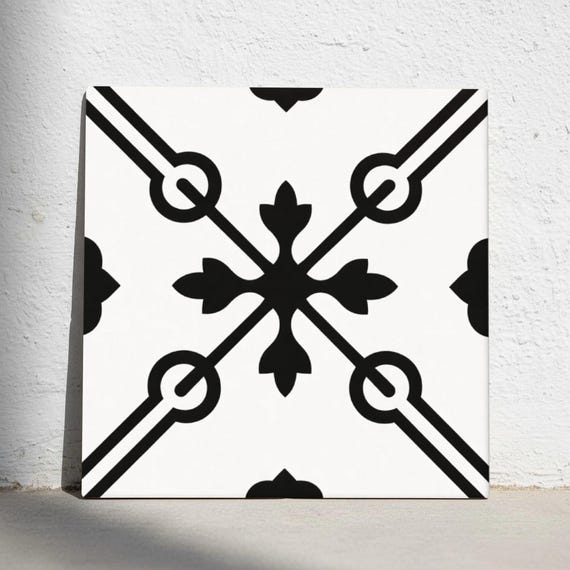 Negro y blanco Interlocking