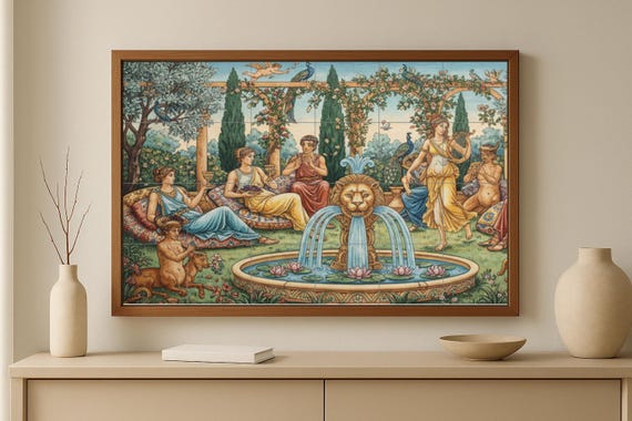 Jardín de Dioniso — Mural cerámico de Cerámicas La Noria