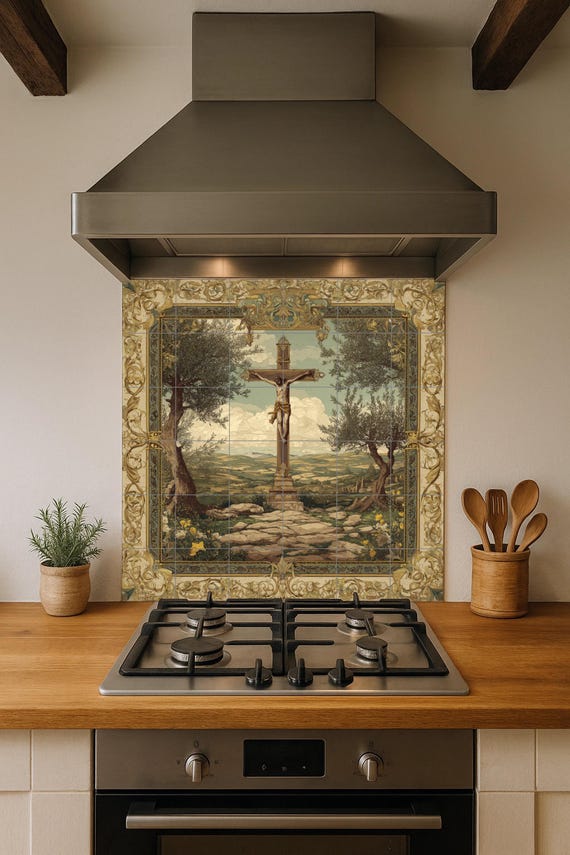Mural de azulejos de la Crucifixión — vista 3