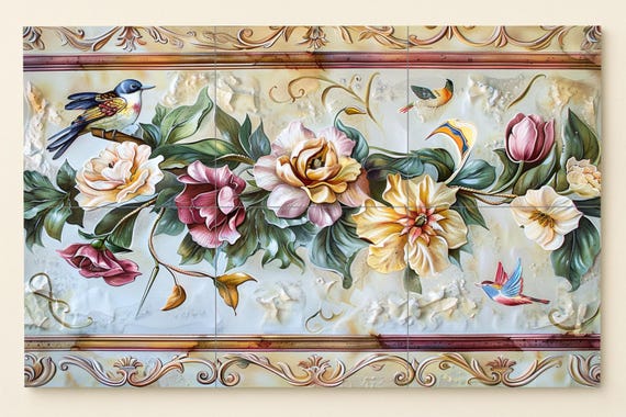Mural de pájaros pacíficos — vista 2