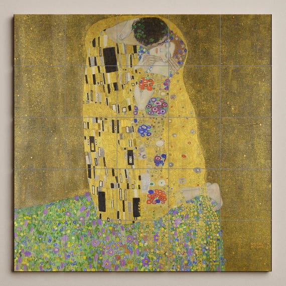 Mural de azulejos "El Beso" de Klimt — vista 2