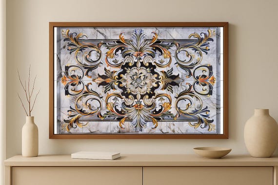 Mural de azulejos florales otomanos — vista 2