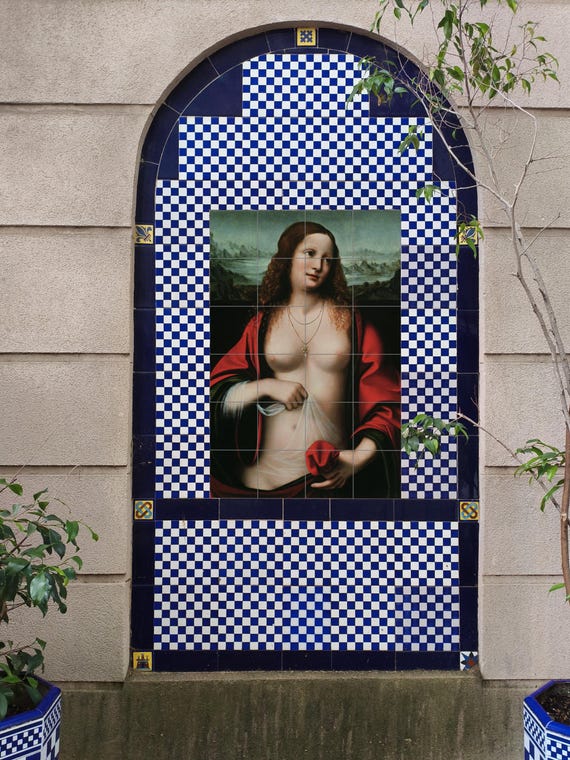 Mural de azulejos de cerámica de María Magdalena — vista 3