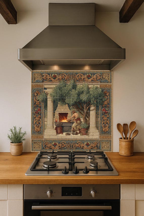 Mural de azulejos de Hefesto — vista 4