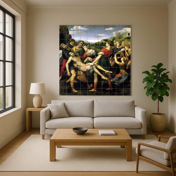 Mural de cerámica del Entierro de Cristo — Mural cerámico de Cerámicas La Noria