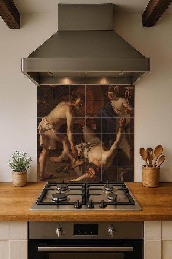 Mural de cerámica de Prometeo encadenado — vista 2