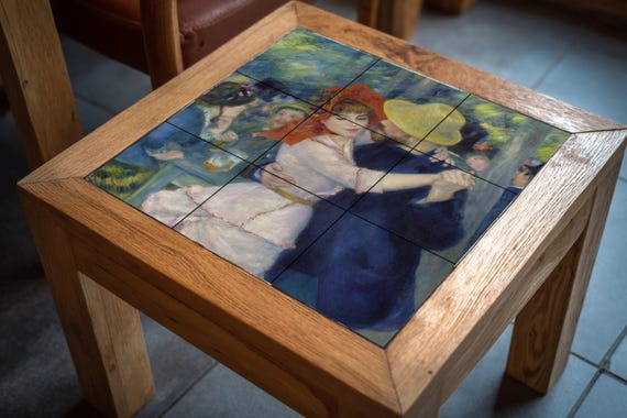 Danza en Bougival de Pierre-Auguste Renoir — Mural cerámico de Cerámicas La Noria