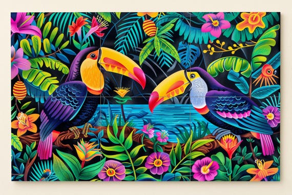 Mural de la selva de Costa Rica — vista 3
