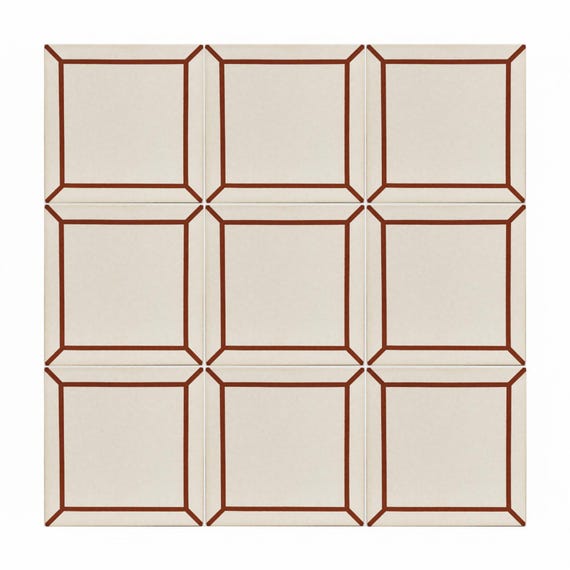 Terracota marco minimalista — vista 3