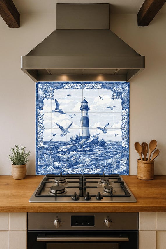 Mural de azulejos de faro — vista 3
