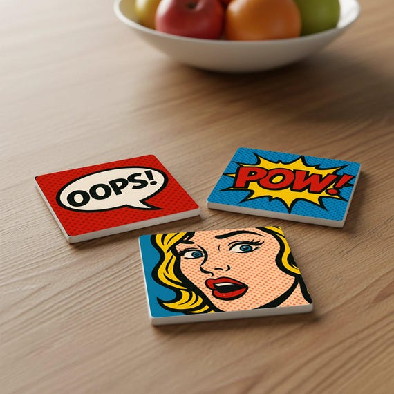 Estilo pop art / Decoración de mesa estilo cómic