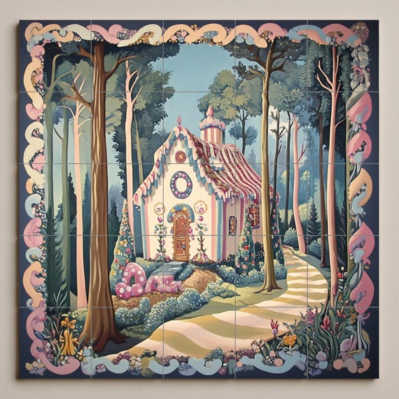 Mural cerámico de Hansel y Gretel — vista 3