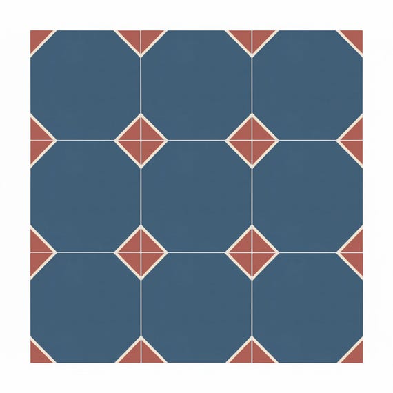 Azul y terracota mediterráneo — vista 3