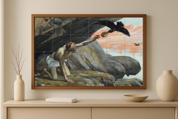 Mural del cuervo de Elías — vista 2