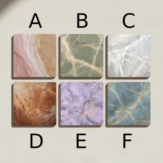 Texturas de mármol en tonos pastel, ónix rosa, mármol verde y azulejos — vista 2
