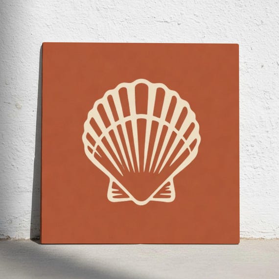 Terracota Scallop concha