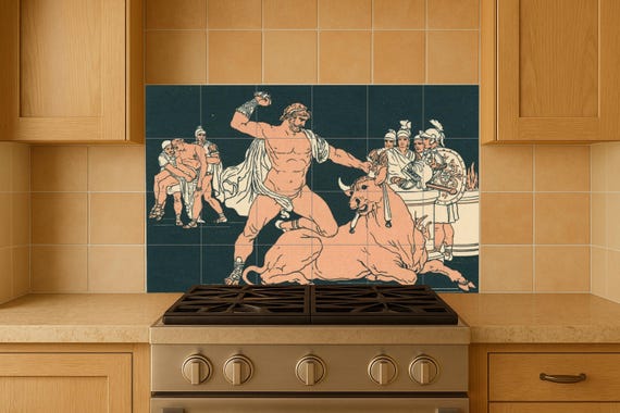 Mural de mitos griegos