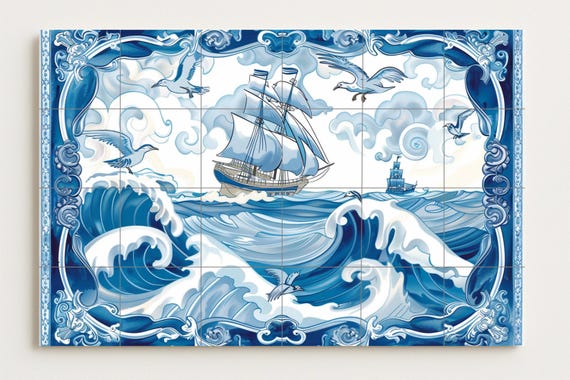 Mural del mar de Delft — vista 2