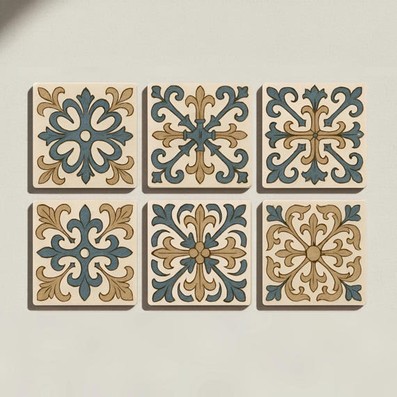 Mediterránea / Posavasos ornamentales para decoración de mesas, mesas — vista 3
