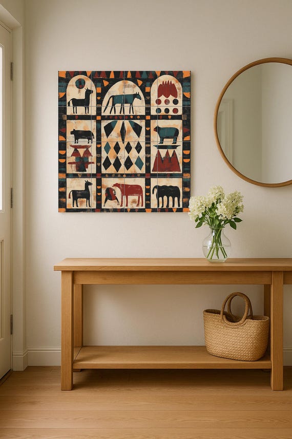 Mural nubio sudanés — vista 2