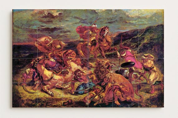 Mural de azulejos de Delacroix — vista 2