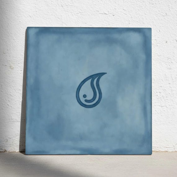 Water Drop minimalista — Azulejo decorativo de Cerámicas La Noria