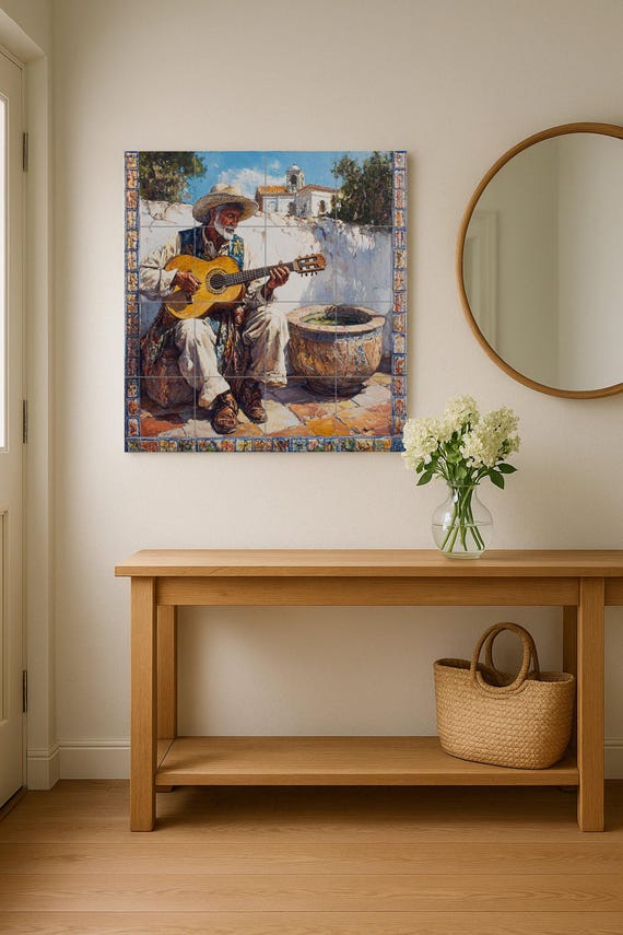 Mural de cerámica flamenca andaluza — vista 2