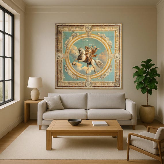 Mural de azulejos cerámicos de mitología clásica — vista 4