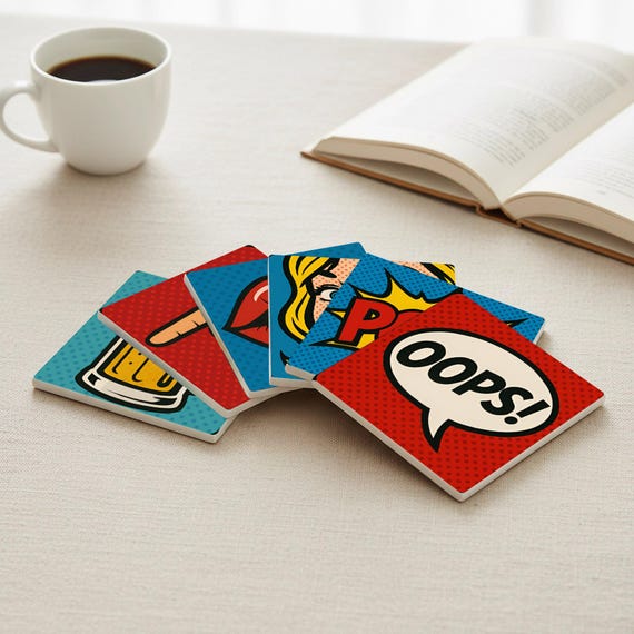 Estilo pop art / Decoración de mesa estilo cómic — vista 4