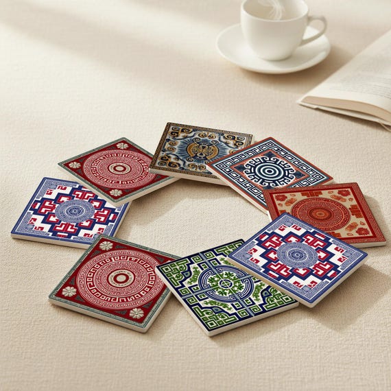 Tailandesa con diseño de medallón floral de rattanakosin — vista 3