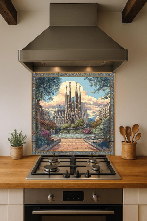 Mural de azulejos de la Sagrada Familia — vista 4