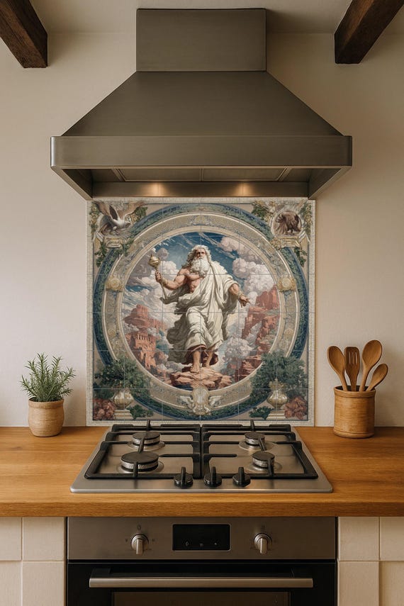 Mural de azulejos de Zeus — vista 4