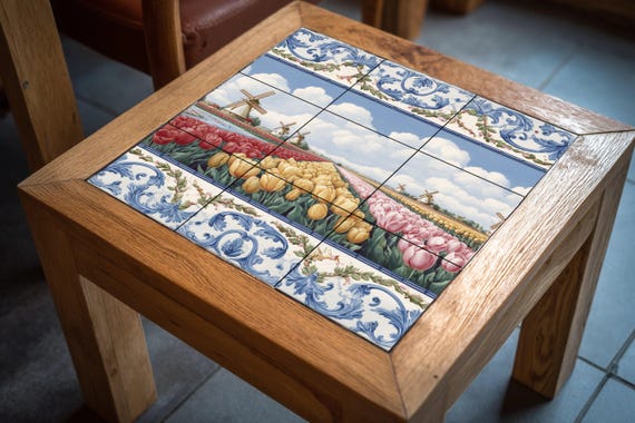 Mural de campo de tulipanes holandeses — vista 4