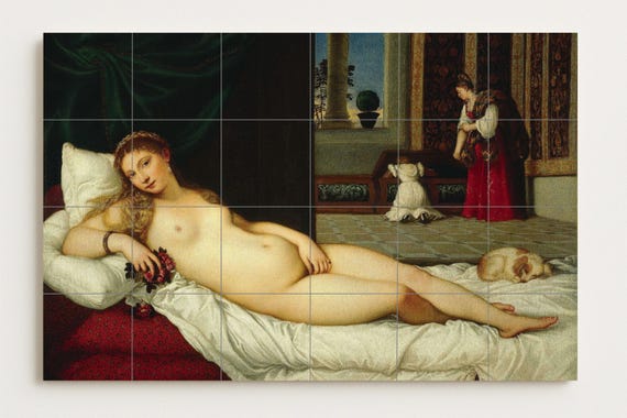 Mural de la Venus de Urbino — vista 2