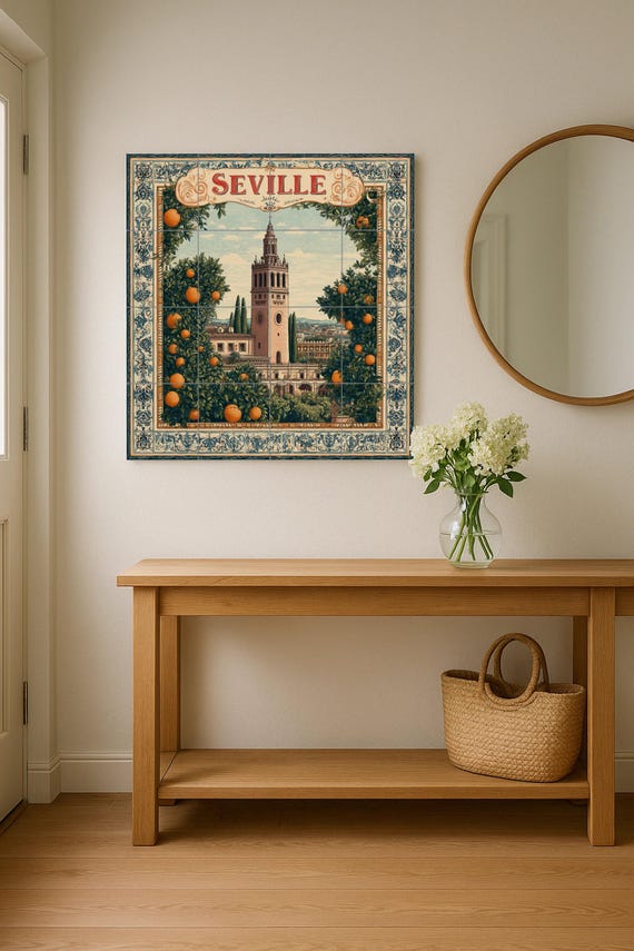 Mural de azulejos de Sevilla
