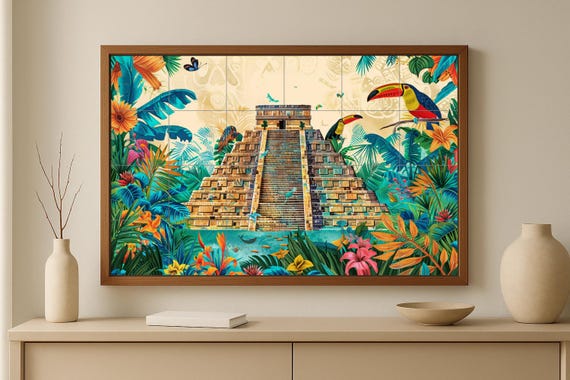 Azulejo mural de Chichén Itzá — vista 2