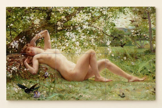 Mural de diosa de la primavera — vista 3