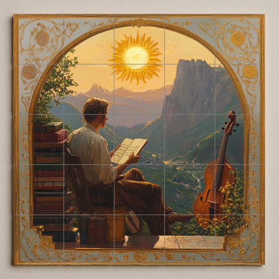 Mural cerámico de las Dolomitas — vista 3