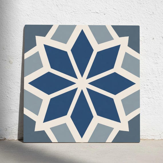 Casablanca geométrico — Azulejo decorativo de Cerámicas La Noria