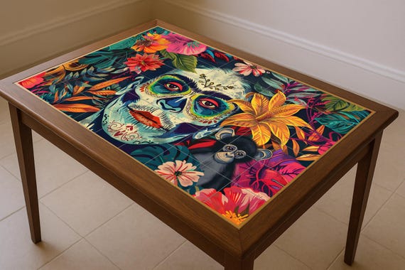 Jungla de Calaveras de Frida Kahlo — Mural cerámico de Cerámicas La Noria