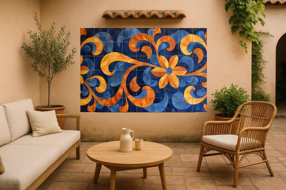 Mural floral — vista 3