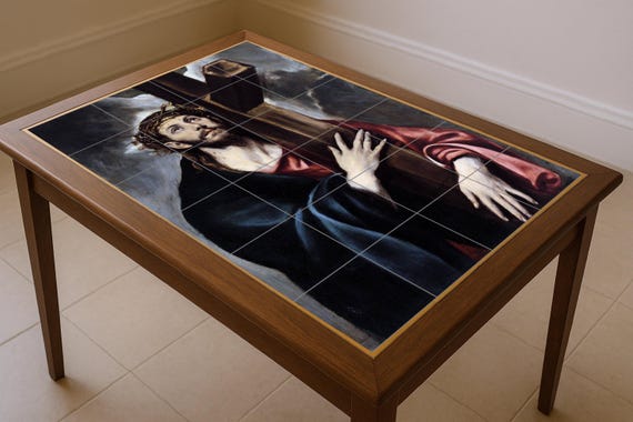 Cristo cargando la cruz — Mural cerámico de Cerámicas La Noria
