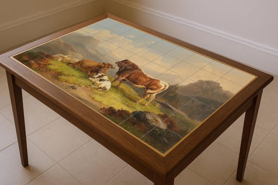 Mural de vaca alpina — vista 4