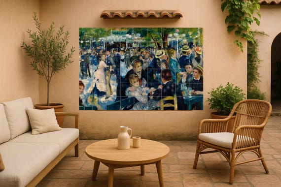 Mural de azulejos cerámicos Danza en Le Moulin de la Galette — vista 4