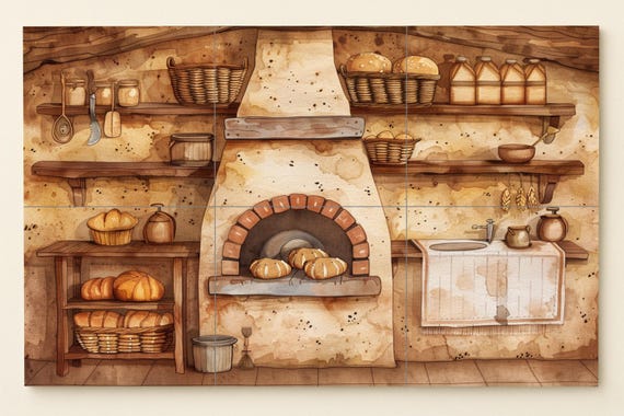 Mural de horno de panadería — vista 3