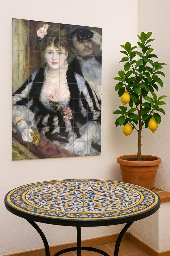 Mural de azulejos de cerámica La Loge